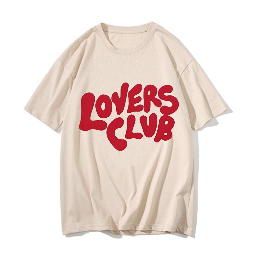 Niall Horan Lovers Club Summer New Harajuku  Unisex's  Unisex's T-shirt Unisex Cotton Tops Short-sleeved Crewneck T Shirt Streetwear Unisex