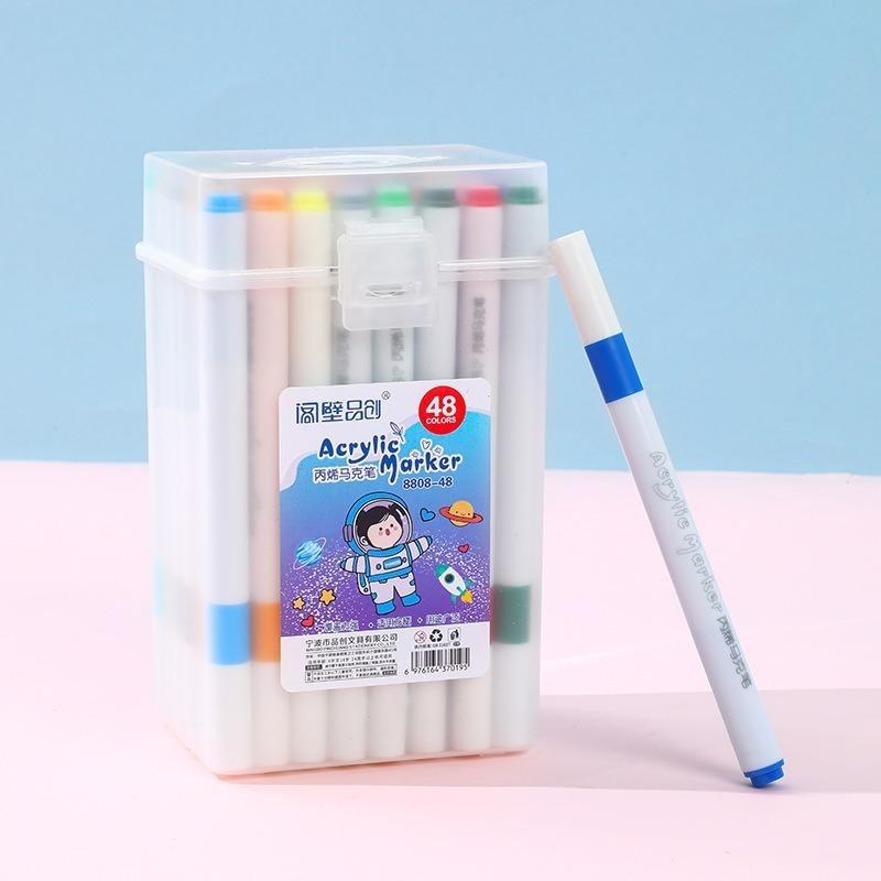 Acrylic Marker Pen Washable Non Bleed Art Pen Quick Dry Ink Markers For Student Kids Diy Drawing Graffiti