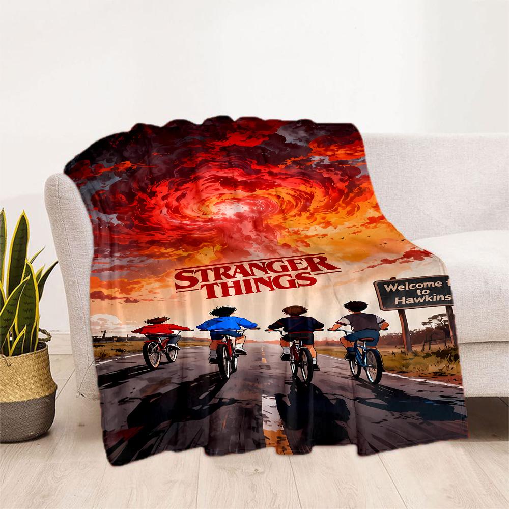 Stranger Things Mashup Suitable Blanket for Offices, Travel, Living Rooms Also a Good Gift for Friends and Family Suitable for All Seasons.