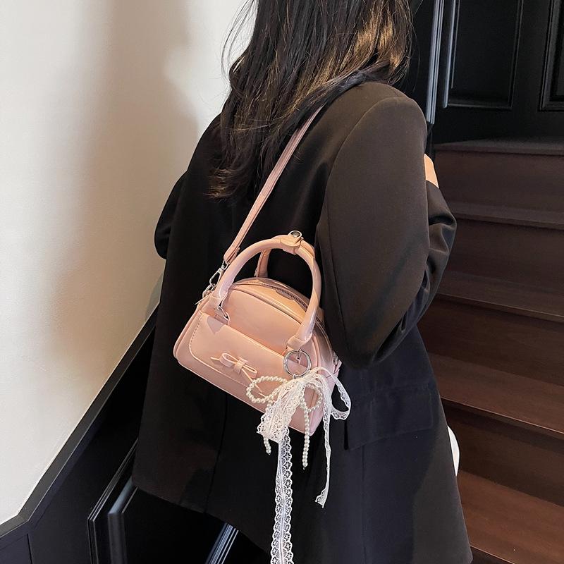 Women's Spring/Summer 2025 Korean-Style Ribbon Crossbody Handbag