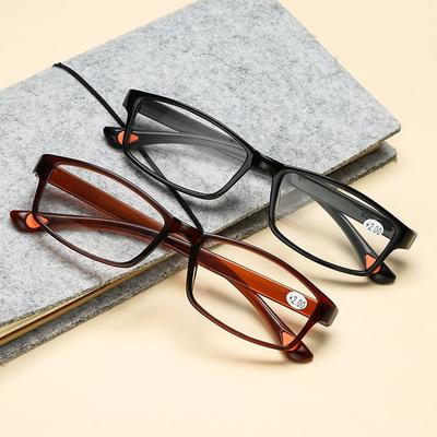 Vintage TR90 Square Frame Reading Glasses Women Men Fashion Ultralight Presbyopic Eyeglasses Optical Hyperopia Eyewear