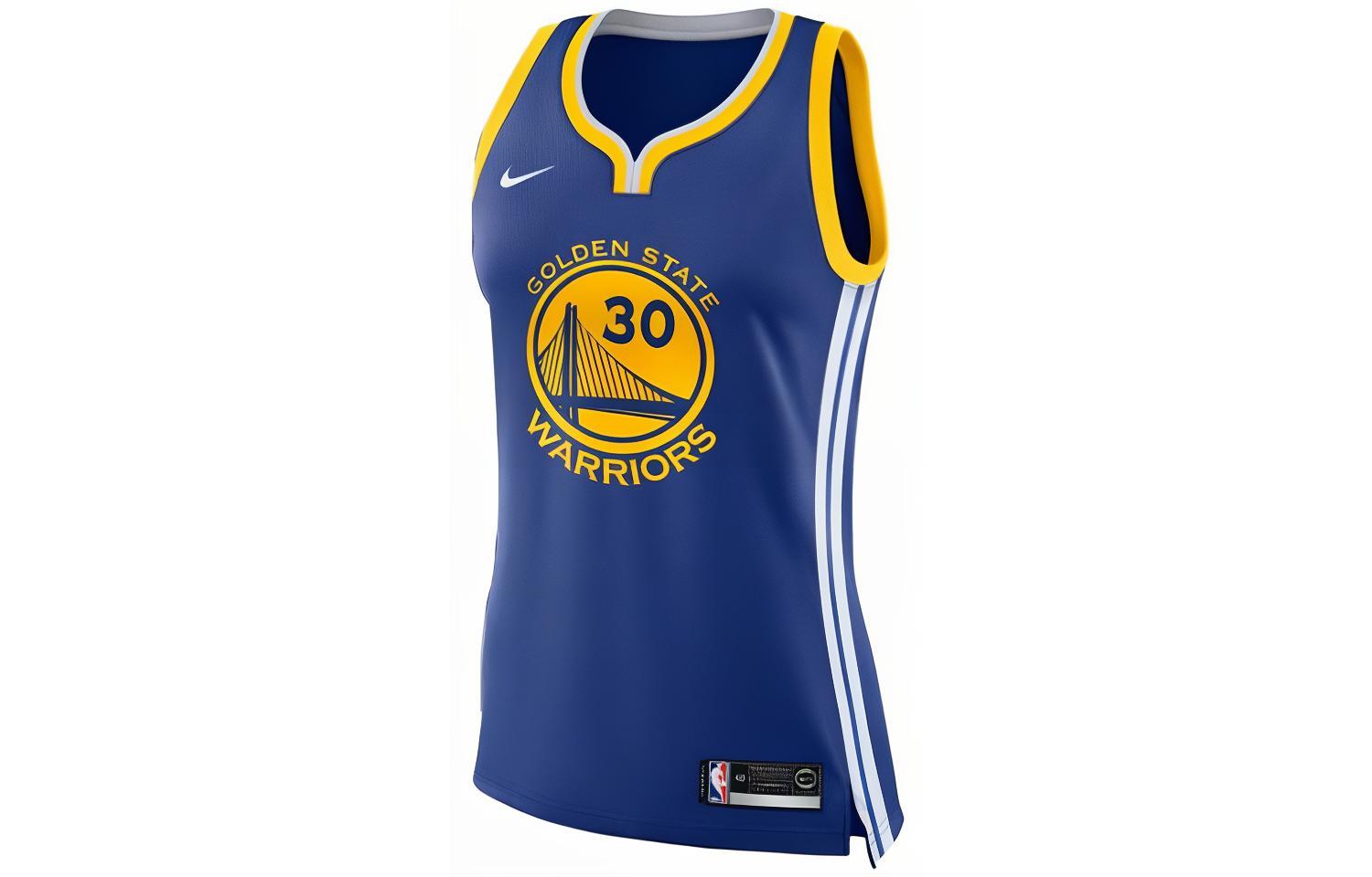 Ретро спортивная баскетбольная майка Nike Golden State Warriors, Карри Размер 30 Унисекс Синий 867034-495 M