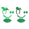 Halloween Snake Cosplay Accessories Snake Headband Snake Tail Bowtie Skirt for Children Boy Girl Halloween Role Playing