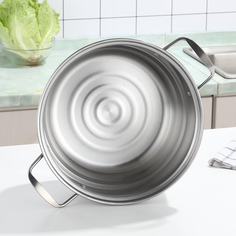 28cm Multi-Function Stainless Steel European Steamer with Double Grate and Soup Pot