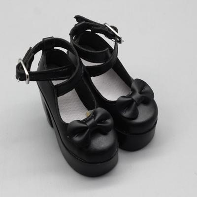 PU Leather 60cm Doll Shoes Causal Wear Princess Bowknot Doll High Heel Shoes Doll Boots 7.8CM 1/3 Doll Shoes Doll Accessories