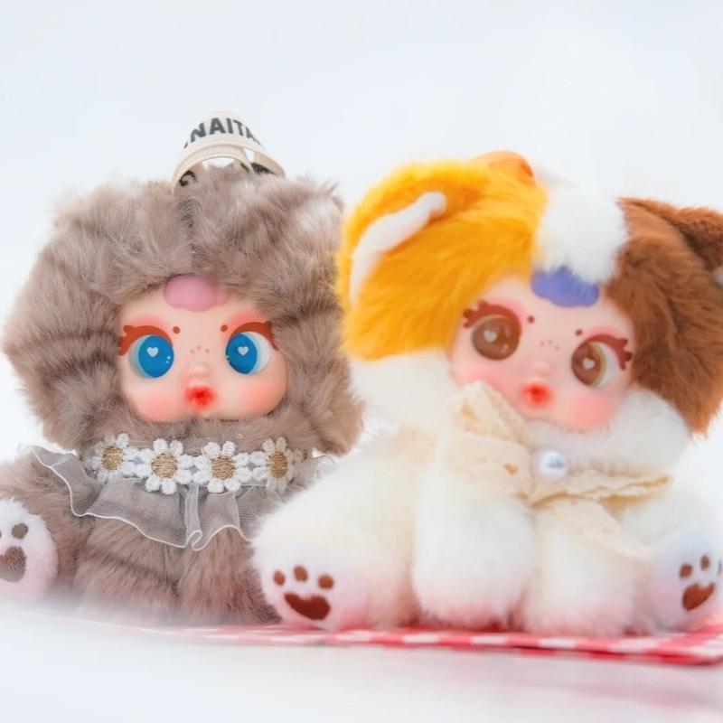 Original Mm Milk Candy Naughty Kitty Cat Cute Doll Vinyl Plush  Backpack Pendant Decoration Girl  Fun Toys Gifts