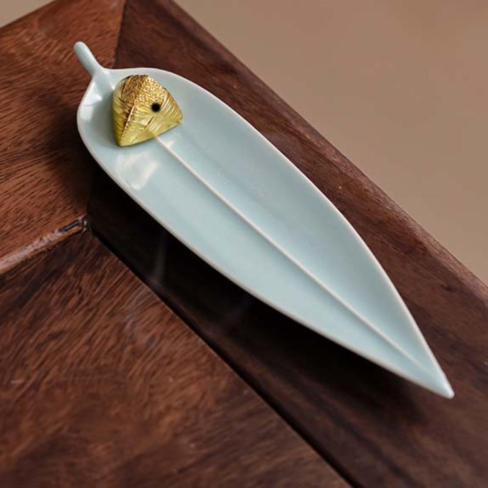 

Mini Incense Stick Burner Boat Shape Aromatherapy Ornament Unique Zongzi Incense Holder Bedroom циан
