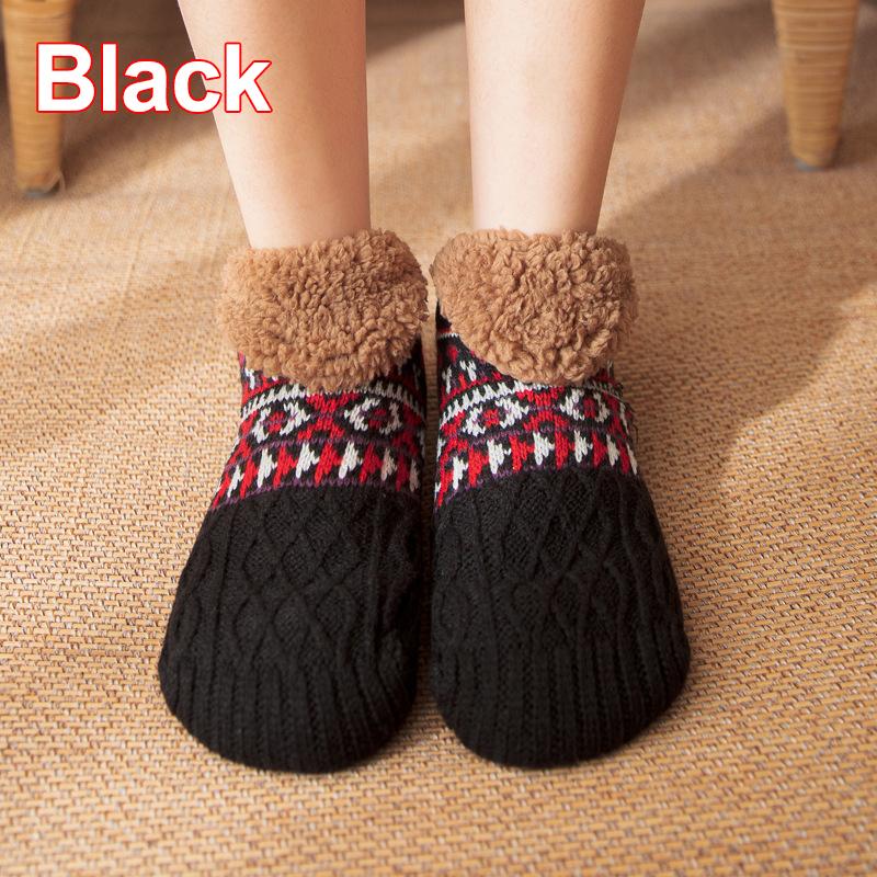 Thermal Women Slipper Socks Winter Warm Short Cotton Thickened Home Sleeping Soft Non Slip Grip Fuzzy Floor Sock Fluffy Male