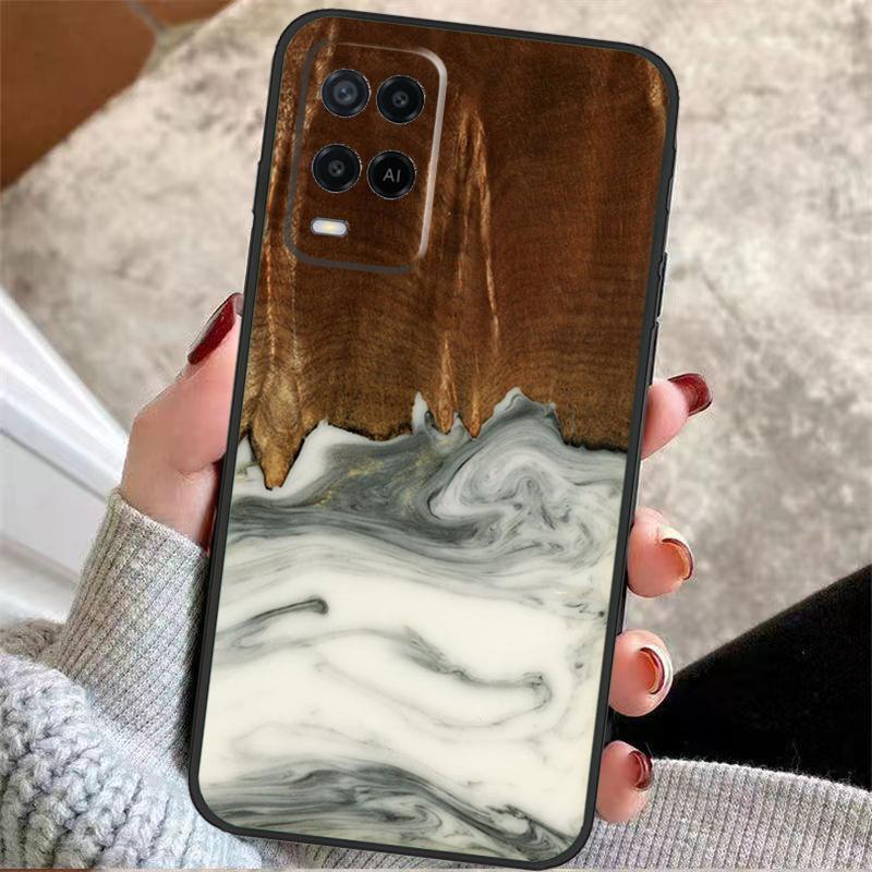 

Wood Resin Pattern Case For Oppo A60 A80 A40 A5 Pro A15 A16 A17 A57 A77 A94 A74 A54 A76 A96 A18 A38 A58 A78 A98 OPPO A57s