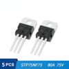 5/10PCS Mosfet Transistor STP75NF75 Field Effect Transistors TO-220 Power 75V 80A