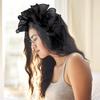 Mesh Bowknot Headband for Women and Girl Aesthetic French Hairband Evening Party Fascinator Hairhoop for Hair Styling