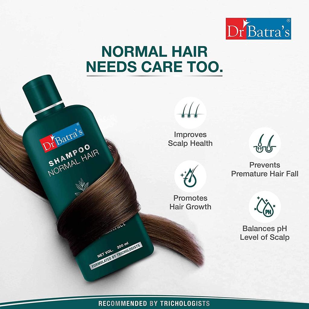 Dr Batra's Nourishing Shampoo For Dry Hair With Gentle Cleansing Formula, Daily Use Care For Adults, Paraben Sulfate Free, 200 Ml