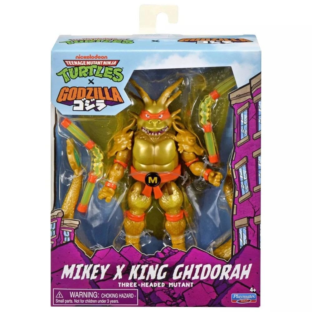Черепашки-ниндзя (TMNT) x Ассортимент Фигурок Годзиллы: Майки