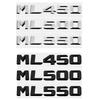 3D Car Rear Badge Tail Box Number Letter Decal Decoration for Mercedes Benz ML450 ML500 ML550 Modified Accessories