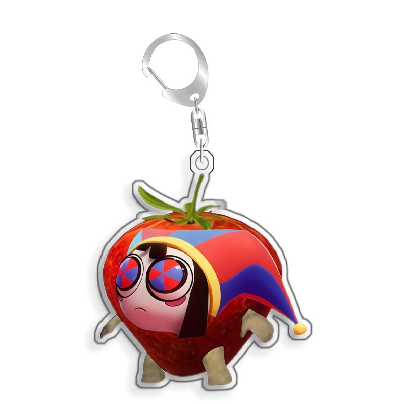 For The Amazing Digital Circus Jax Pomni Ragatha Gangle Acrylic Selfmade Cute Cartoon Anime Keychain Pendant Toy Gifts 5cm 5cm
