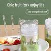 ZISIZ Disposable Fruit Forks