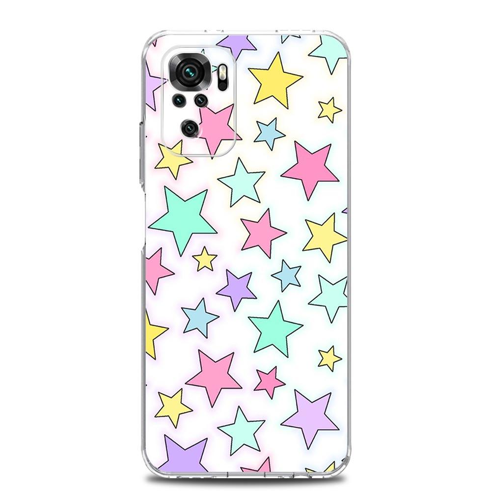 Phone Case For Xiaomi Redmi Note 13 12 5G 9S 9 8 10 11 Pro Plus 4G 9T 13C 12C 10C 9C 9A 7 Pro Clear Cover Star Art