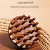 Natural Sandalwood Scalp Massage Comb for Hair Therapy & Loss Prevention
