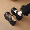 Fashion Wedges Shoes for Women 2025 Autumn New Chunky Heel Platform Mary Jane Shoes Simple and Stylish Women's Pumps Zapatos De Mujer