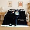 Retro MJ Michael Jackson King of Pop Weiche Flanelldecke, Gemütliche Decke für Bett, Couch, Sofa, Schlafzimmer, Wohnzimmer, Reise Kind