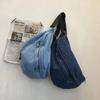 Student's Large Capacity Denim Chest Bag Women's Crossbody Bag Waist Bag