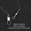 5 Pcs Fish Skin String Hooks with Luminous Beads Feather Fishing Rigs Baits 6 Hooks Saltwater Fishing Lure 8#