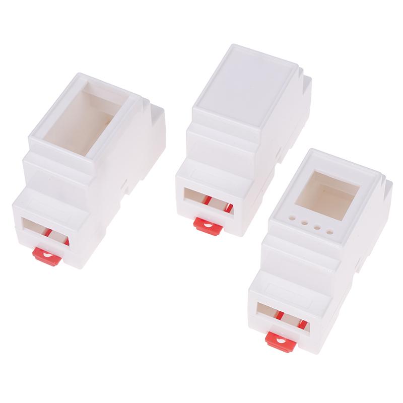 1PC DIN Rail PLC Junction Box Plastic Electronics Box Project Case 4Colors 88x37x59mm 35-Rail Mounting Instrument Housing