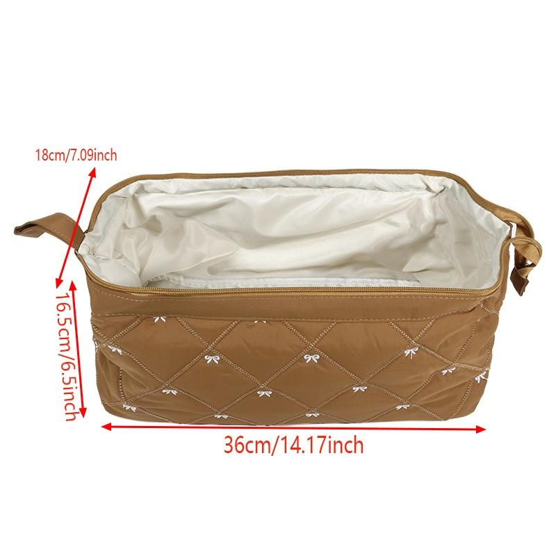 Large Capacity Hair Dryer & Curling Iron Organizer Hairdressing Tools Organizer Bag with Multiple Compartment and Zipper Closure