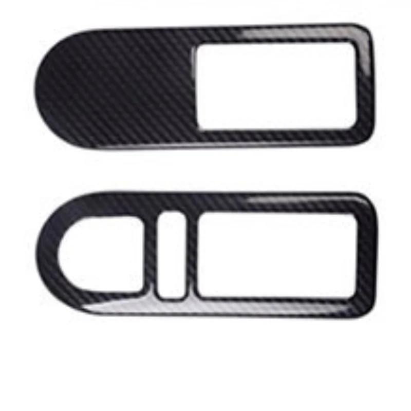 For Volkswagen vw Beetle 2001-2012 ABS red carbonfiber Inner Door Bowl Panel ide Handle Protector Cover Interior Accessories