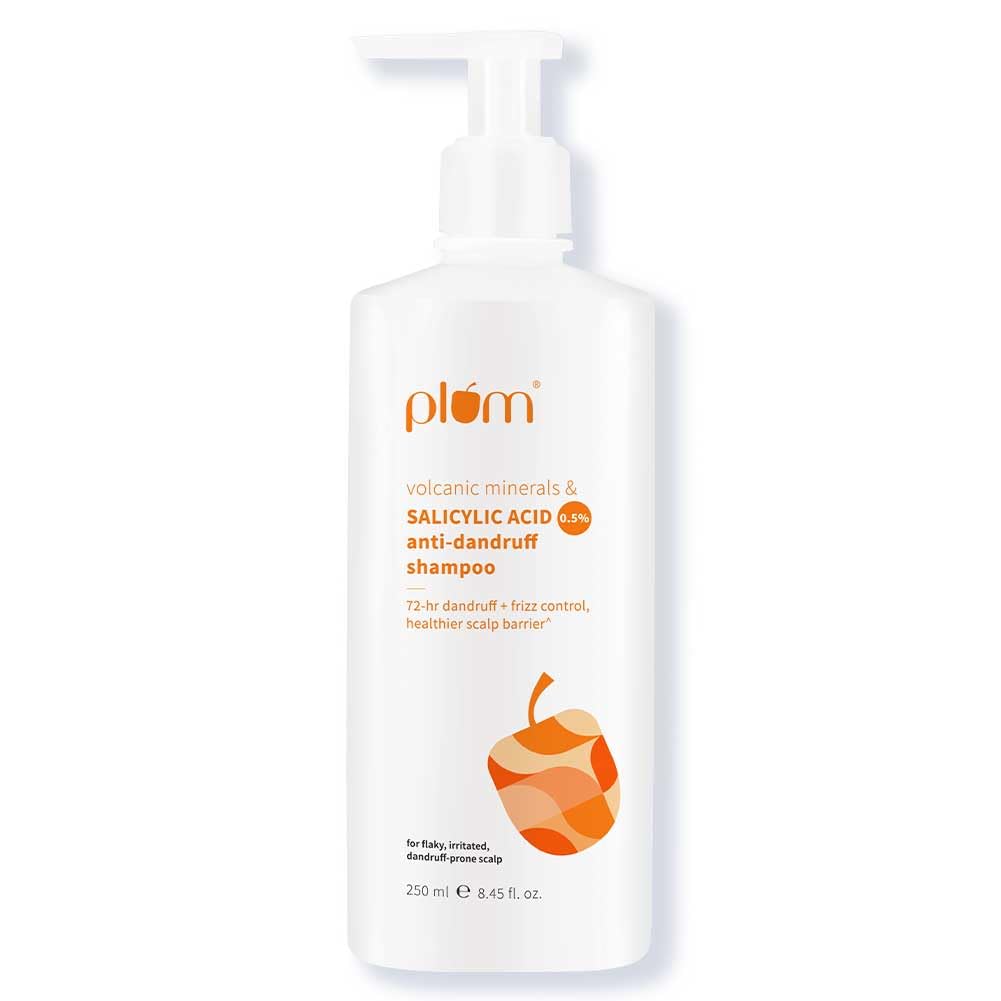 

Plum Anti-Dandruff Shampoo 250 ml Pack of 1 With Volcanic Minerals for Frizz Control & Healthy Scalp