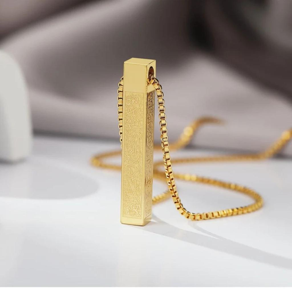 Long Column, Personalized Simple Design, High-End Sense Versatile Titanium Steel Necklace