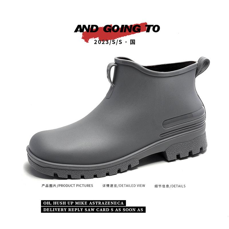 

Модная и универсальная верхняя одежда, дождевые ботинки, ботинки Мартина, бархатные теплые, водонепроницаемые, нескользящие, маленькие свежие дождевые ботинки 44