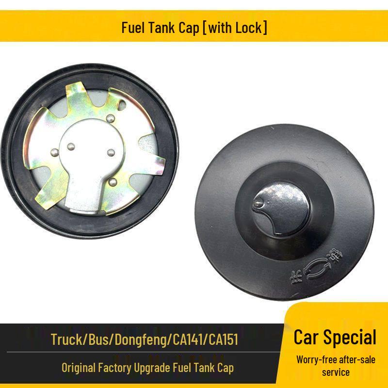Universal Truck Fuel Tank Cap for Dongfeng EQ140, Jiefang CA141/151 - Lock/No Lock Options