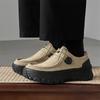 3652 Outdoor Men's Shoes Spring New Thick-soled Heightening Leather Thick-soled Heightening Shoes Fashion Tooling Casual Shoes