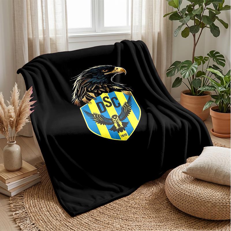 Duhok Sport Club Theme Blanket Soft Flannel Blanket Plush Throw Blanket Cozy Sofa Bed Blanket for Home Decor