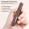3D Cat Eye Nail Art Magnetic Stick 3 In 1 Cigar Shape Cat Eye Nail Magnet Wood Handle UV Gel Magnet Tool For Nail Art DIY Design