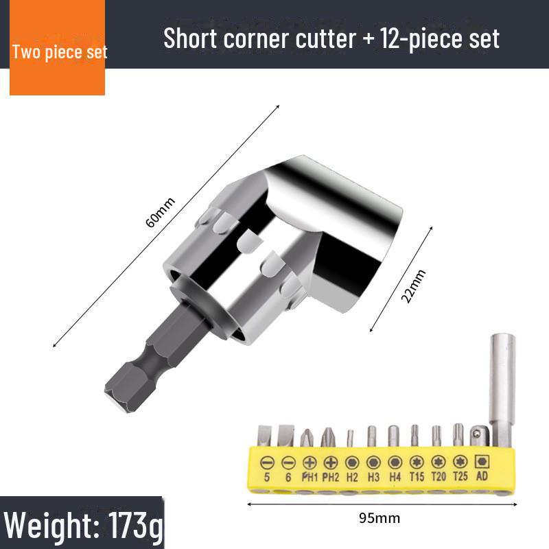 105° Universal Right Angle Screwdriver Attachment