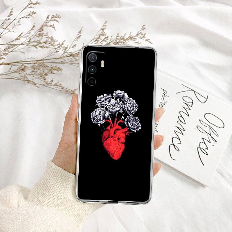 Calm Heart Art Transparent Phone Case for Motorola Moto G40 G04 G05 One Ace Action  Fusion + Plus Hyper Macro Vision Zoom