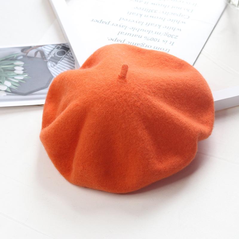 High-Quality Wool Felt Women's Beret – Versatile for Outings & Photos, In Stock