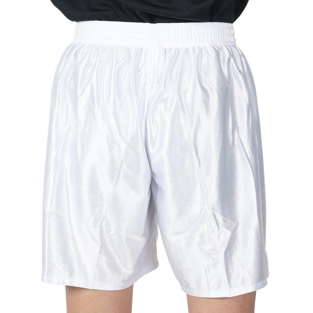 Mizuno Soccer Field Glossy Slim Game and Practice P2MB8021 Size L Men's Pants, Fabric, Fit, Wear, 01, White,