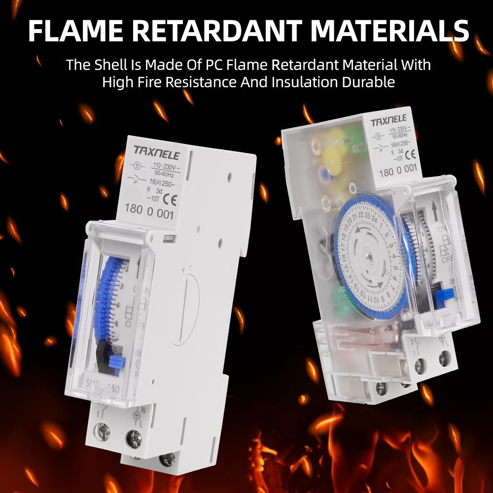 Mechanical 15 Minutes 24h Timer Digital Time Switch Relay SUL180a 16A 24 Hours Program Timer Analogue DIN Rail3