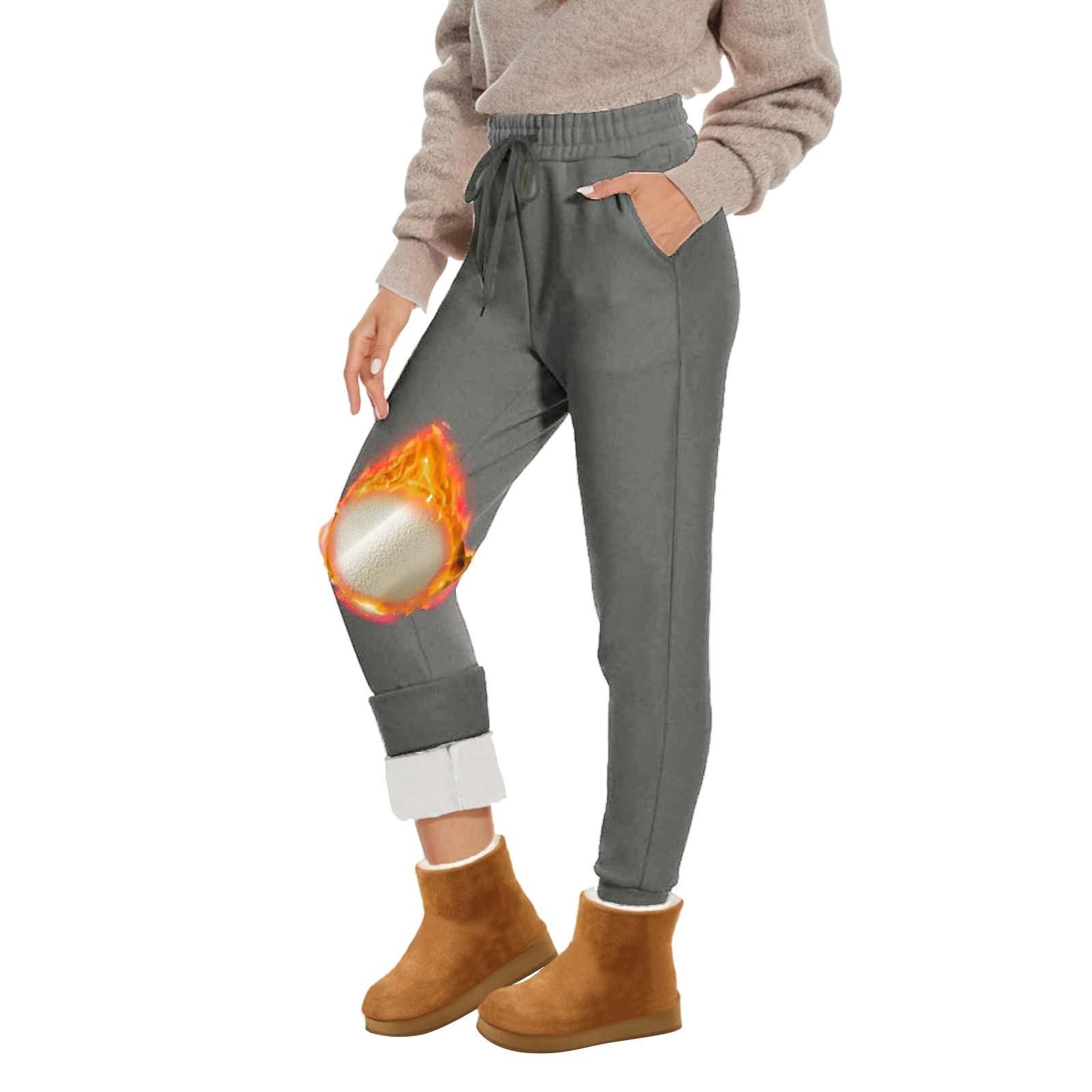 

Womens High Waisted Warm Comfy Sweatpants Joggers Pants With Pockets XL
