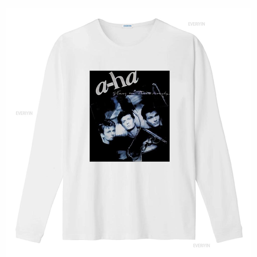 Cotton T Shirt A Ha Music Stay On These Roads Paul Waaktaar Savoy Band  Vintage Washed Breathable Homme Comfortable
