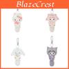 Plush Dog Keychain With Short Plush Material For Car And Bag Decor