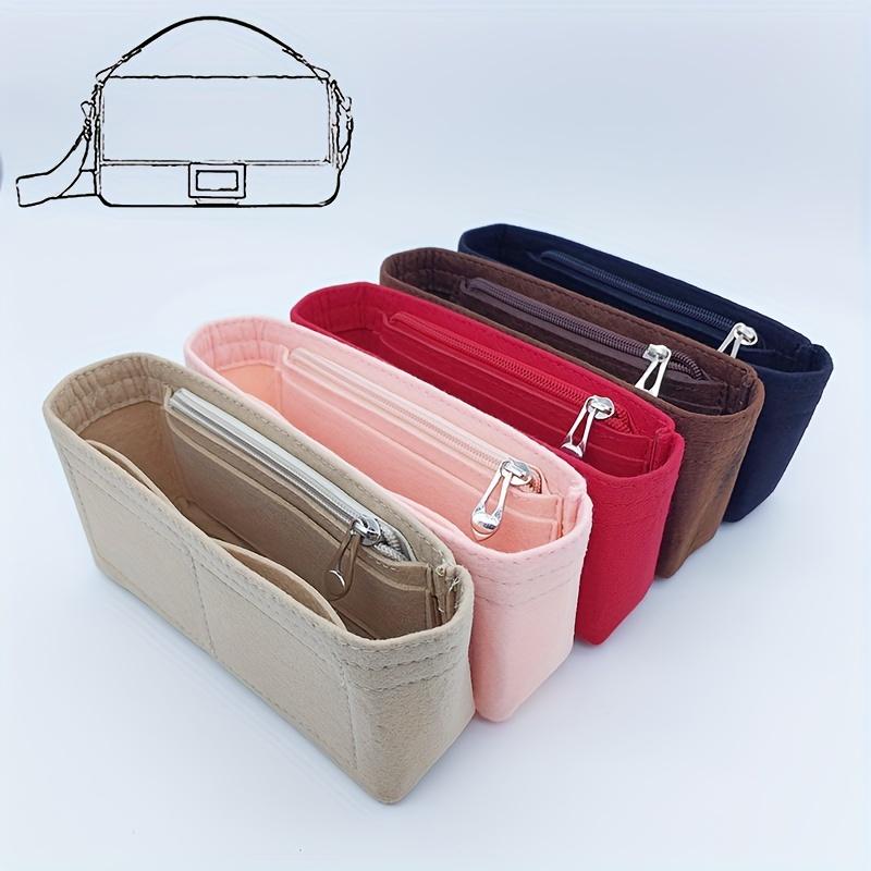 Inner Bag Storage Bag Felt Insert Wallet Organizer with Zipper Fit GG Marmont Matelasse Single Shoulder Bag,