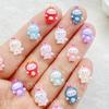 50Pcs Cute Colorful Cartoon Love Rabbit Nail Art Resin Designer Charms DIY Craft For Nail 3D Decorations Jewelry