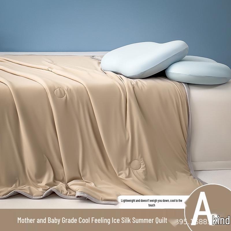 Maternity & Baby Ice Silk Summer Quilt - Cooling, Thin, Machine Washable Children: 100cm x 150cm