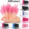 50Pcs Disposable Eyelash Spiral Brush Eyebrow Brush Eyelash Extension Comb Make Up Tool Travel Business Portable