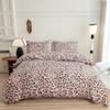 Leopard Print Pastoral Style Duvet Cover Set - Single Duvet Cover & Pillowcase.