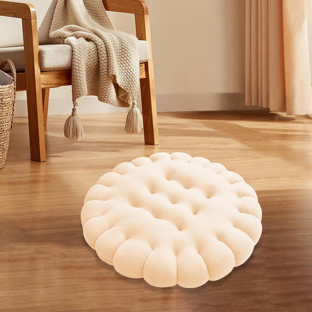 Biscuit Shape Cushion Chair Pad Butt Cute Soft Comfortable Simple Throw Pillow Floor